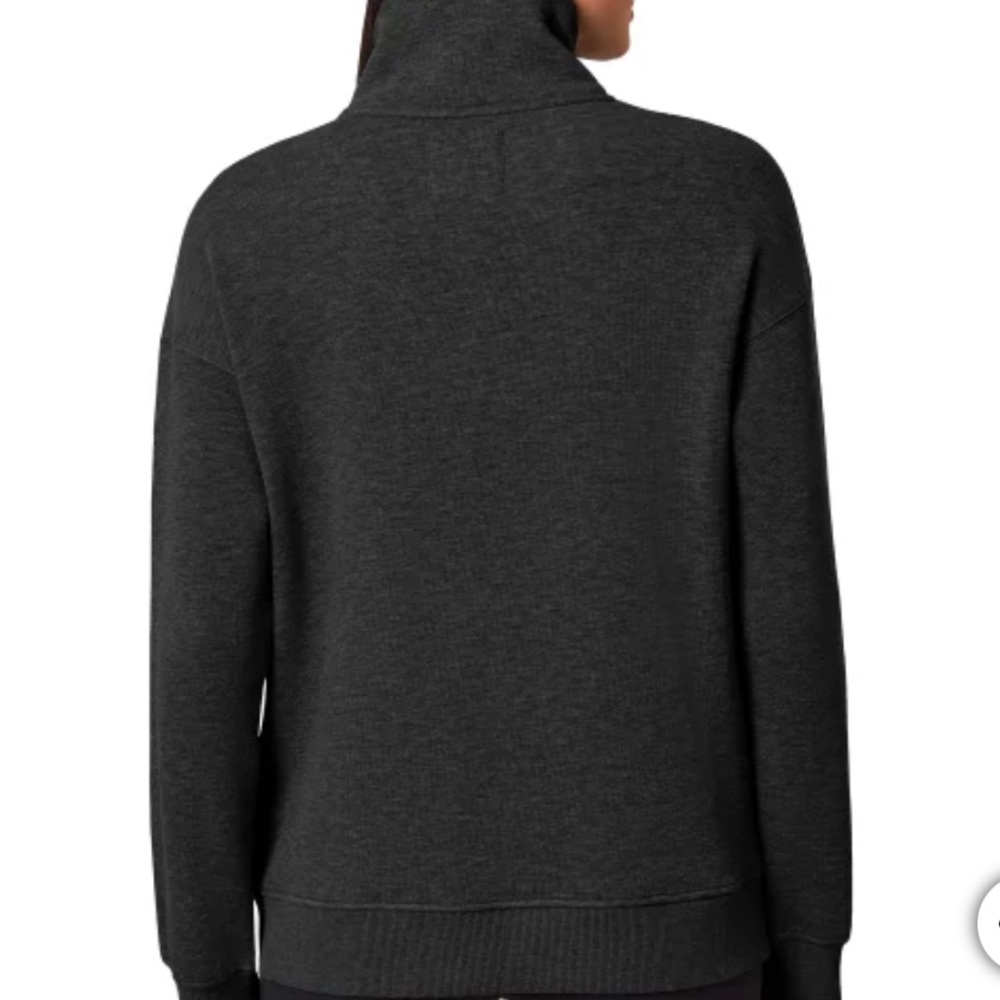 Mondetta Ladies' Fleece Full-Zip Jacket Black/Gray - Picture 2 of 4